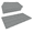 18-Slot Inserts - Gray, variant on 5 Pack 50-Slot Gray Liner Jewelry Storage Tray Inserts 14.75x8.25x1 Inches - Jewelry Pads