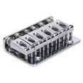 thumbnail image 1 of Puente De Guitarra Puente rígido de carga superior Puente de guitarra eléctrica de 65 mm con 5 tornillos (plata), 1 of 8