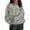 002 Gray, variant on Hvot&aat Autumn Hunting Tree Camo Pattern Women's Casual Pullover Round Neck Long Sleeve Sweatshirts