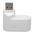 thumbnail image 1 of USB 3.0 Hub, Plug and Play 3 Port Portable 90 Degree Rotatable USB Hub  for Laptop Black,White, 1 of 7