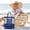 Navy, variant on 1 PCS Lightweight Mesh Tote Bag,Sandproof Beach Bags with Zipper &Double Pocket For Groceries,Poolside,Travel,Towels