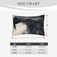 thumbnail image 5 of Binfone Red Black Ink Style Bald Eagle Standard Size Pillowcase, Long Staple Pure Cotton Envelope Closure Pillow Cover (Pillow core not included),14"x20", 5 of 7
