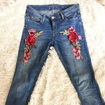 11 Pack Rose Flower Embroidered Patches - DIY Iron On & Sew On Appliques For Jeans, Bags, Hats
