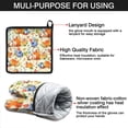 thumbnail image 7 of Fall Pumpkins Leaves Pattern Kitchen Oven Mitt and Pot Holder Sets 2 Pcs for Baking, Cooking and Grilling, Heat Resistant Up To 392 °F, 7 of 7