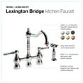 thumbnail image 3 of Houzer LEXBS-956-PC 11" Faucet Hole Brass Polished Chrome Lexington Bridge Kitchen Faucet, 3 of 9