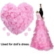 thumbnail image 4 of 1000 pétalos de rosa artificiales de seda JanHm Sin sabor para decoración de bodas rosa claro, 4 of 5