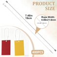 Tag Lock Out Rope 400 Pcs 7.48 Inch Hang Tag String, White Cotton Clothing Tag Rope, Hang ...