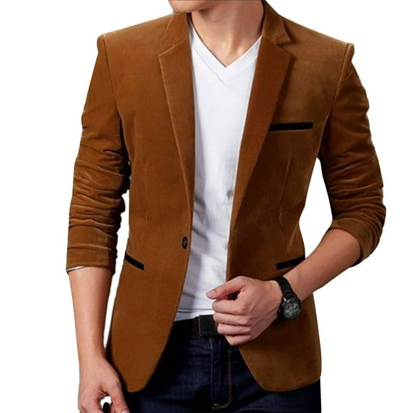 New Mens Fashion Blazer British´s Style Casual Slim Fit Suit Jacket Male Blazers Men Coat