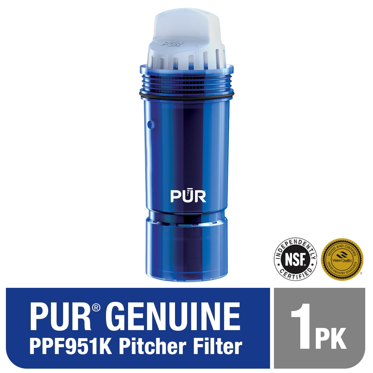 PUR Water Pitcher/Dispenser Replacement Filter with Lead Reduction, 1