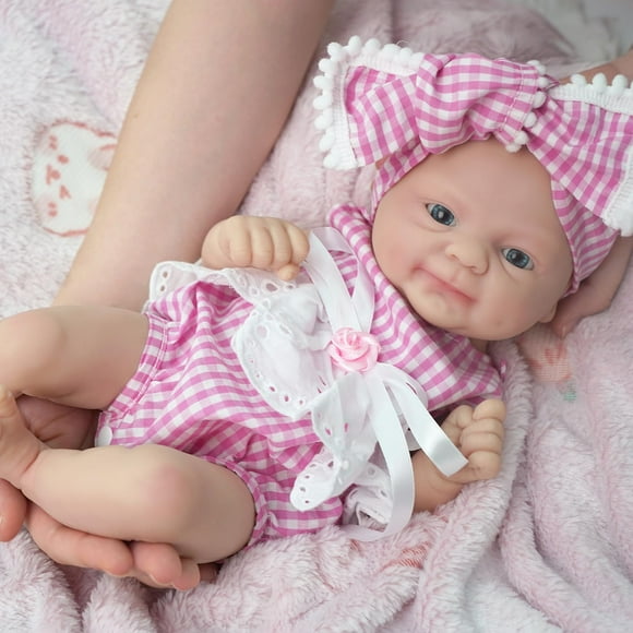 Muñeca Reborn Miaio 14, totalmente de silicona, realista, recién nacido