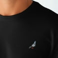 thumbnail image 5 of Dalix Pigeon Embroidered Cotton Tee Lightweight Jersey Mens in Black S Small, 5 of 5