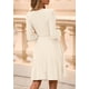 thumbnail image 5 of Vestido PRETTYGARDEN Otoño 2025 Cuello en V Manga Larga Beige 2XL, 5 of 8