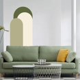 thumbnail image 6 of Wall Decals,Modern Solid Color Geometric Arched Wall Sticker, Removable Accent Wall Peel and Stick Headboard Wall Decals for Window Bedroom Living Room Decor, 6 of 7