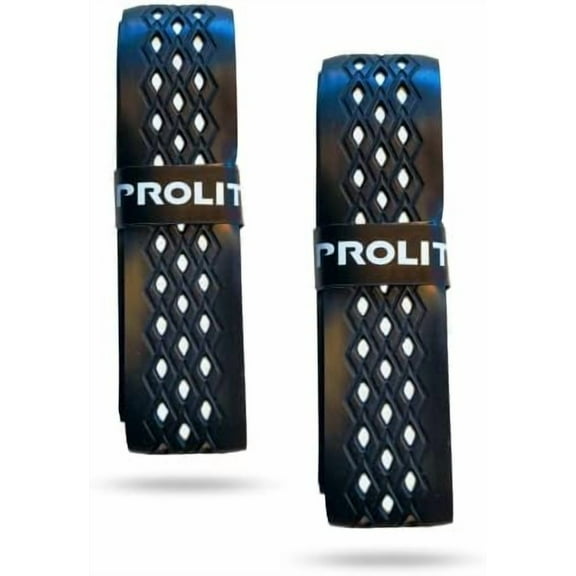 PROLITE No-Sweat Diamond Grip (2-Pack | White Underlay) for Pickleball Paddles, Racquetball, Squash, Platform Tennis, Badminton and More
