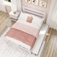 thumbnail image 5 of Max & Lily Full Size Bed Frame, Farmhouse Solid Wood Platform Bed with Headboard and Trundle, 5 of 7