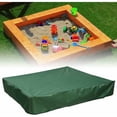 thumbnail image 1 of Lona para arenero de 120 x 120 cm, impermeable, protección UV 70 %, con cordón, color verde, 1 of 5