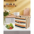 thumbnail image 5 of Orange Blue Stripe Stand Mixer Dust Cover with Storage Pocket & Handles, Minimalist Farmhouse Stripes Fits All Tilt Head & Bowl Lift Kitchen Appliance Cover Organizer Bag Accessories, 4.5-5 Quart, 5 of 6