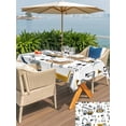 thumbnail image 5 of Outdoor Tablecloth with Umbrella Hole for Patio/Picnic/Party/Camping, Cartoon Tractor Waterproof Table Cloth Rectangle Table Cover Washable, Cute Grey Digger Shovel Truck (60"x 84"), 5 of 8