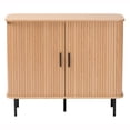 thumbnail image 5 of Baxton Studio Lucia Mid-Century Storage Cabinet, 35", Light Oak, 5 of 11