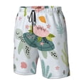 thumbnail image 5 of Kll Turtle And Sea Life Men'S Casual Summer Beach Shorts Hawaiian Shorts With Pockets-3x-Large, 5 of 9
