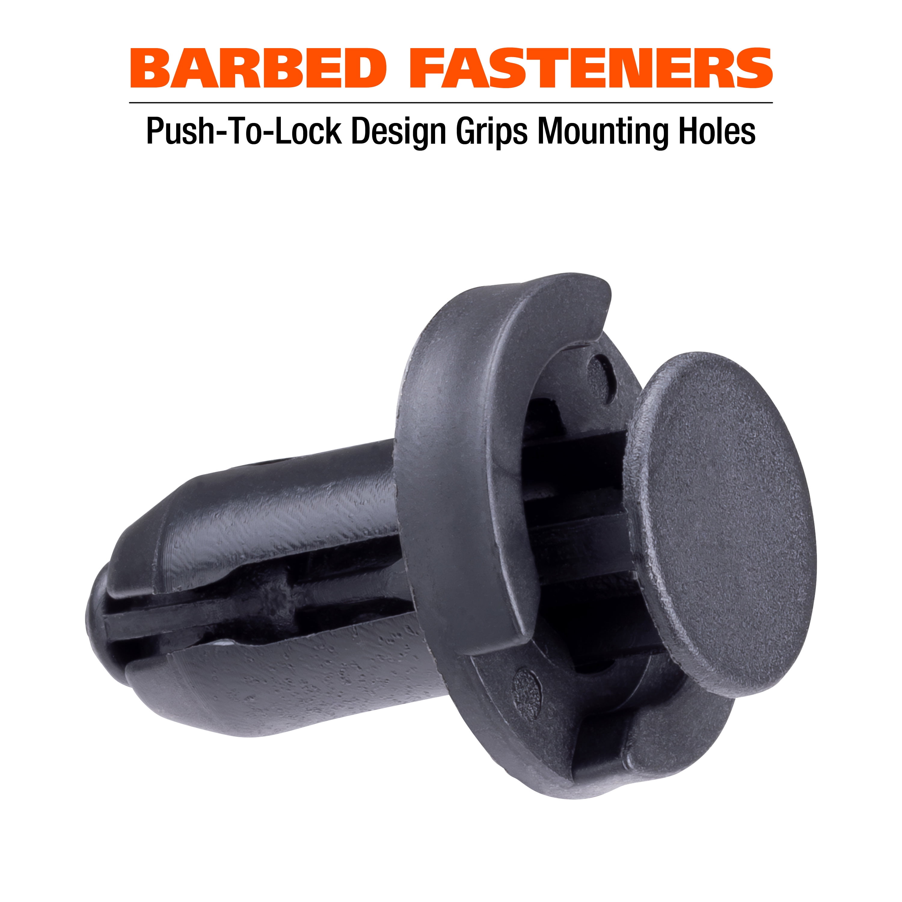 GreatNeck 80 Piece Automotive Plastic Fastener Assortment Set for Interior and Exterior Use