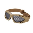 thumbnail image 3 of Gafas de seguridad de malla resistentes a los impactos, de alta tenacidad, transpirables, para juegos de tiro, conducción al aire libre, color barro, 3 of 15