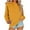 Yellow, variant on CaComMARK PI Womens Long Sleeve Shirts Sweatshirt Solid Color Tops Blouse Pullover