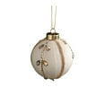 thumbnail image 2 of ToyKingdee Christmas Ball - Ivory Velvet Ornaments- Christmas Tree Decoration Christmas Ball Ornament Suitable for Xmas Ornament, Parties, 2 of 6
