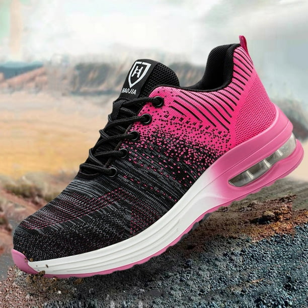 Tenis Zapatos de trabajo Zapatillas deportivas unisex Punta de acero Transpirable Seguridad deportiva 39 Rosa Likrtyny Tenis De Mujer Tenis De Hombre Walmart en linea