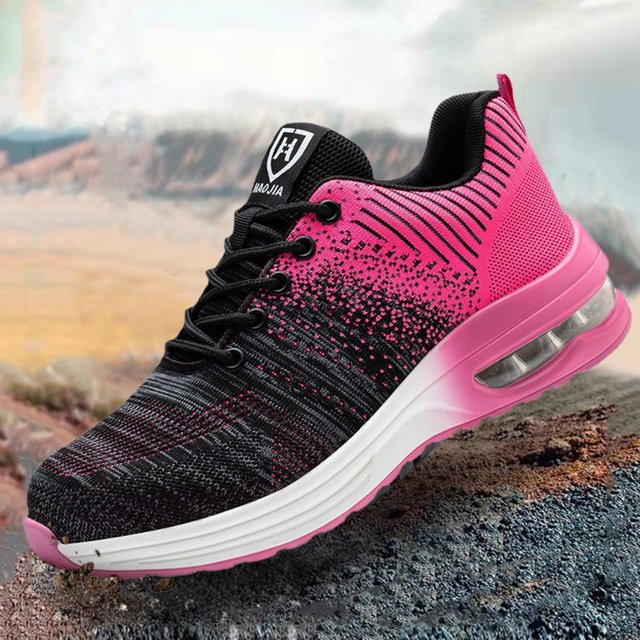 Zapatos de trabajo Zapatos de seguridad unisex Zapatillas de trabajo con punta de acero transpirables para talleres Almacenes FLhrweasw Nuevo