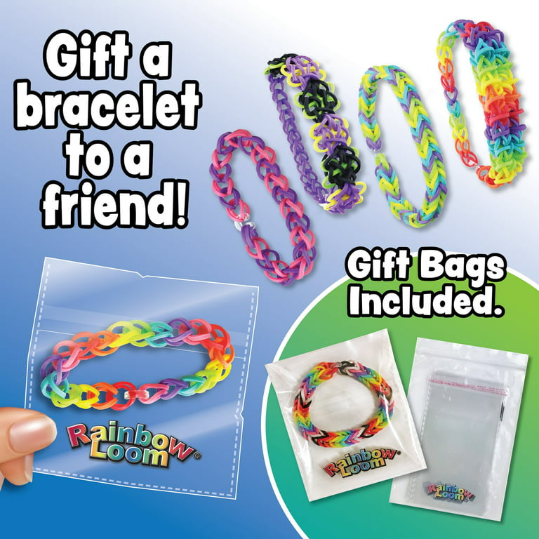 Incraftables Rubber Band Bracelet Making Kit. Rainbow Rubberband Set with  Y-Loom, Zipper Hook, S-Clips, Beads, Charms, Tassels & Crochet Hooks.  Rubber Band Loom Bracelet Making Kit for Kids & Adults