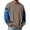 Khaki, variant on Mens Sweatshirts Shirt Casual Long Sleeve Pullover Color Block Camo Comfortable Ribbed Knit Blouses Spring Trendy V Neck Tops Khaki S