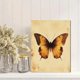 thumbnail image 2 of Qisvanset Framed Canvas Wall Art 12x16 Inch Beige Watercolor Butterfly Girl Nursery Print Art, 2 of 5