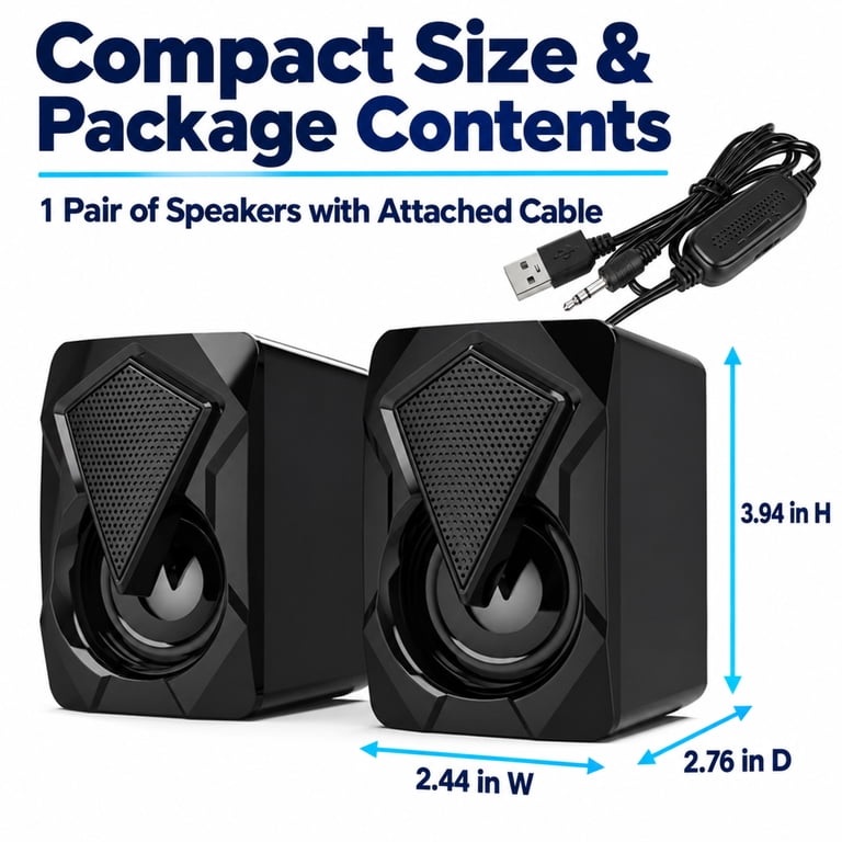 TSV 2.0 Stereo RGB PC Gaming Speakers photo 2
