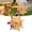 A, variant on HomelyJoy Squeaky Dog Toy Ball, 6 Inch Interactive Plush Chew Toy with Built In Bell and Elastic Strap for Indoor Outdoor Training and Fetch Play