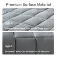 thumbnail image 5 of Lakora Warm Sherpa Mattress Topper,Full Mattress Pad Two-Sided Pillow Top Thick Fleece Soft Mattress Protector, Machine Washable,White, 5 of 7
