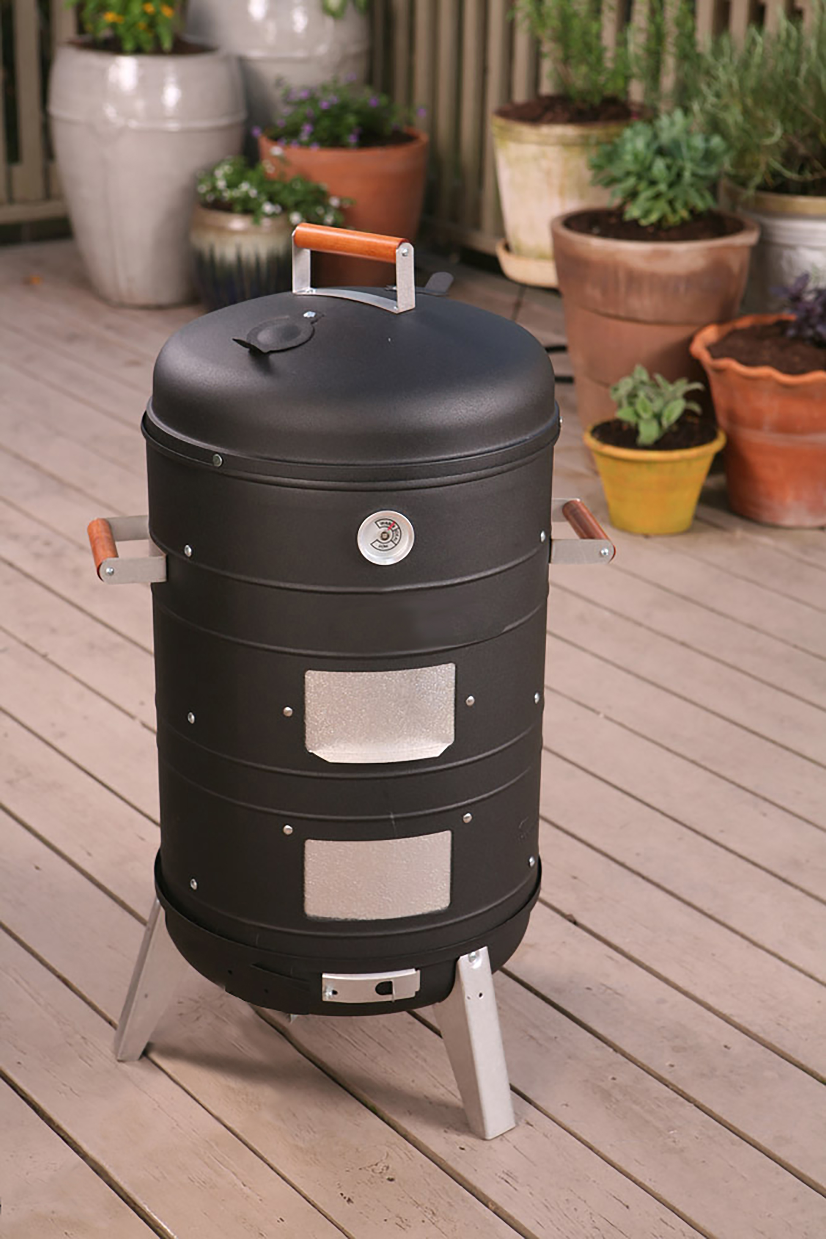 Americana Charcoal 2-In-1 Combination Water Smoker - image 2 of 10
