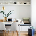 thumbnail image 4 of Set of 2 Armless Plastic Dining Chair Wood Legs for Dining Room Plastic Molded Seat, White, 4 of 17