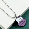 thumbnail image 2 of Hello Kitty Couple Pendant Necklace I Love My Boyfriend Girlfriend Necklace Kawaii Sanrio KT Cat Neck Chains for Valentines Gift, 2 of 7