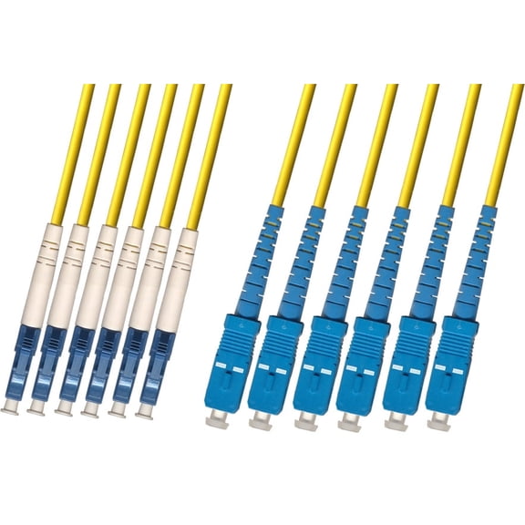 RiteAV - Direct Burial/Outdoor LC-SC 6-Strand Fiber Optic Cable - Singlemode (9/125) - 30M