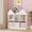 White, variant on Toy Storage Organizer with 4 Book Racks and 6 Open Cubbies, Castle Design Kids Bookshelf and Toy Storage, Toddler Bookshelf Toy Chest Toy Box for Playroom, Nursery, Daycare, White