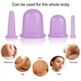 thumbnail image 4 of 4PCS Cupping Therapy Set Professional Facial & Body Massage Cup Silicone Cupping, 4 of 7