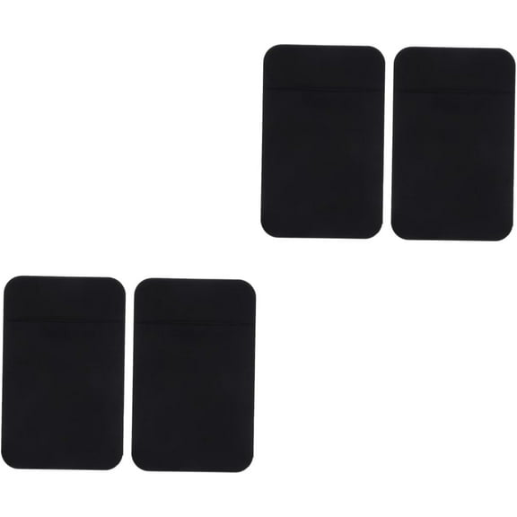 4 Pcs Mobile Phone Back Sticker Smartphon Pocket Wallet Sticker Wallet Cell Back Sleeve Cards Cases Sticky Wallet to Stretch Lycra Black Backpack Sticky Credit Holder