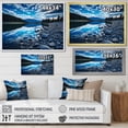 thumbnail image 4 of Designart "Reflections of Serenity Blue Lake Beauty I" Landscapes Floater Framed Wall Decor, 4 of 7