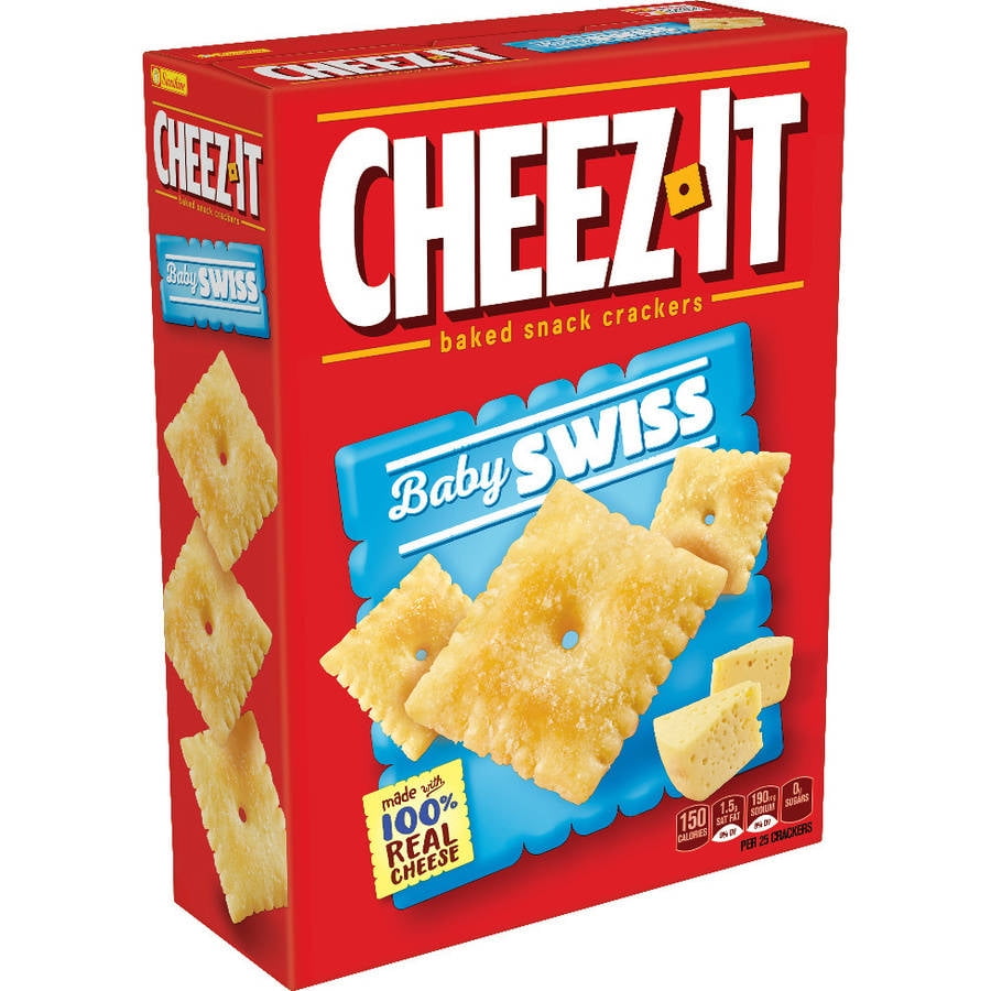 Cheez-It Baby Swiss Baked Snack Crackers 12.4 oz. Box by Sunshine Biscuits, LLC