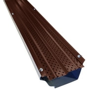 FlexxPoint High Clearance 30 Year Gutter Cover System, Brown Residential 5" Gutter Guards, 510ft