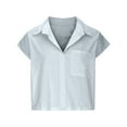 thumbnail image 4 of Tittly Spring Tops for Women Tank Top for Women Womens Sleeveless Down Shirts Casual Loose V Neck Pad Shoulder Crop Tank Top Sleeveless Top Vest for Women Grey XXL, 4 of 6