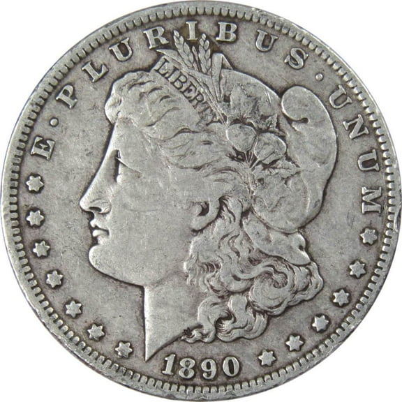 1890 O Morgan Dollar F Fine 90% Silver $1 US Coin Collectible