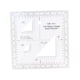thumbnail image 5 of Escala de Acrílica Protractor Militar Triángulo Gráfico para Lectura de con Entrenamiento en Topografía y UTM Adecuada, 5 of 7