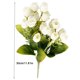 thumbnail image 2 of Worallymy Ramo de flores de rosas artificiales de 18 cabezas Simulación de rosas de seda Decoración floral Oficina en casa Flor falsa Blanco Worallymy JD735804350, 2 of 7